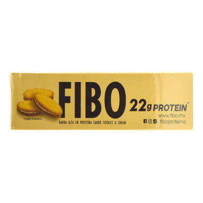 Barra De Proteina Cookies And Cream 65 G (Paquete 6) (FIBO BAR)