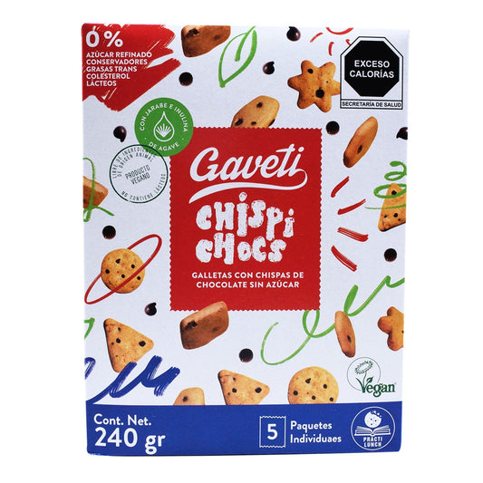 Galleta Con Chispas De Chocolate Sin Azucar 240 G (GAVETI)