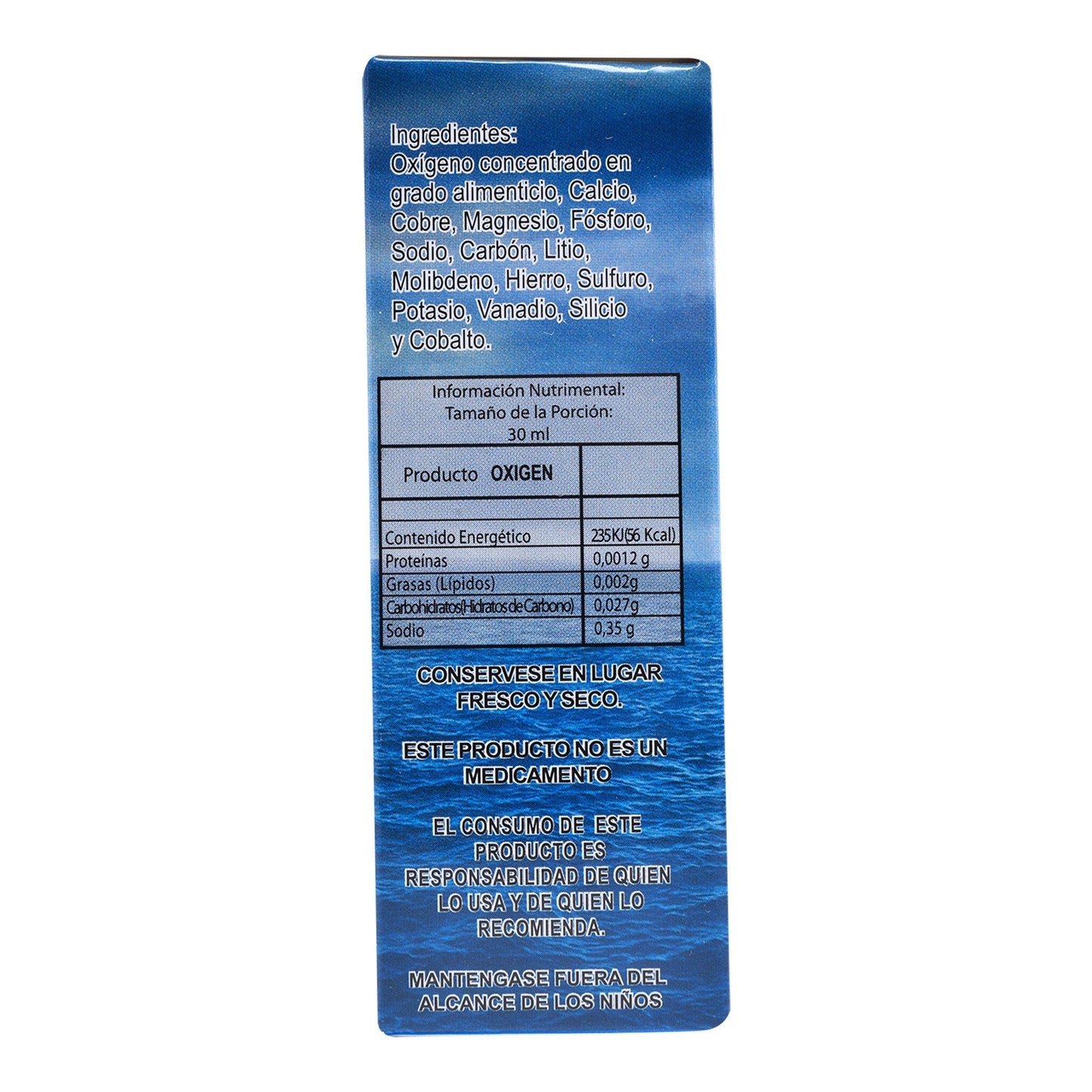 Oxigen 60 Mililitros (orgí­­¡nica)