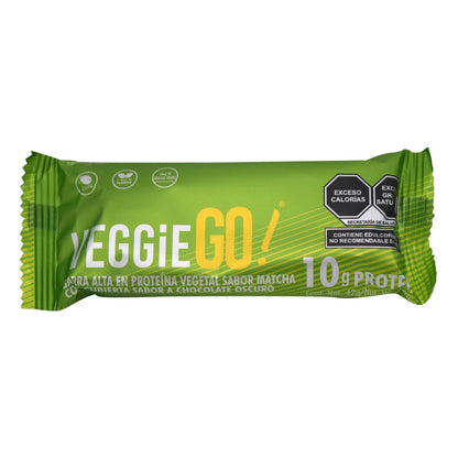 Barra Proteina Vegetal Cubierta Chocolate Blanco Matcha 42 G (Paquete 8) (FIBO BAR)