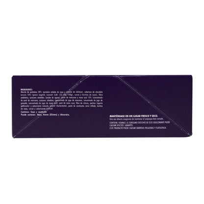 Barra Proteina Vegetal Cubierta Chocolate  Blue Berry Mora Azul 42 G (Paquete 8) (FIBO BAR)