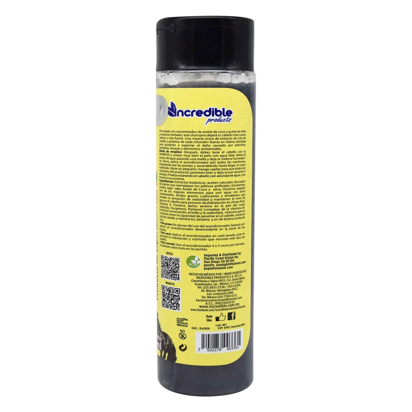 Acondicionador Caballada 500 Mililitros (INCREDIBLE PRODUCTS)