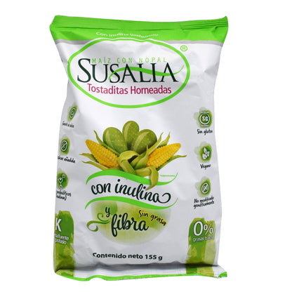 Tostadas Horneadas De Maiz Y Nopal 155 G (SUSALIA)