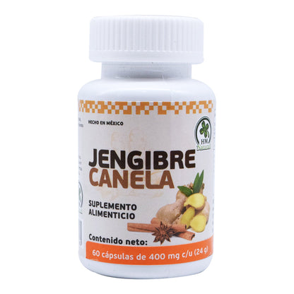 Jengibre Canela 60 Cápsulas (HM NATURAL)