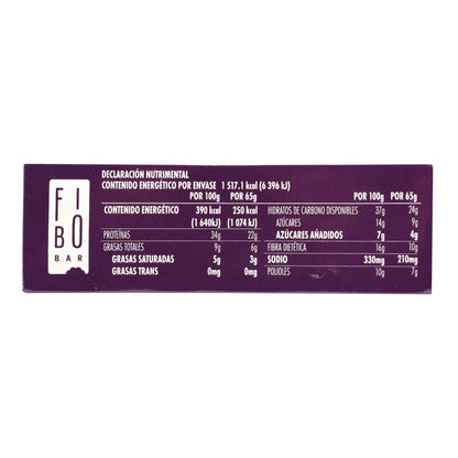 Barra De Proteina Cubierta De Chocolate Oscuro Brownie 65 G (Paquete 6) (FIBO BAR)