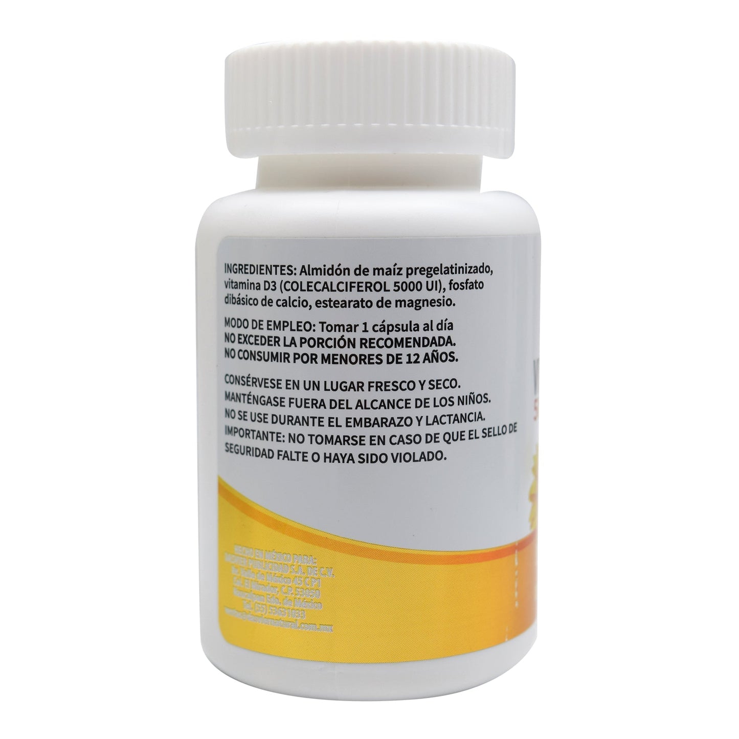 Vitamina D 5000 U 60 Cápsulas (DASVIER)