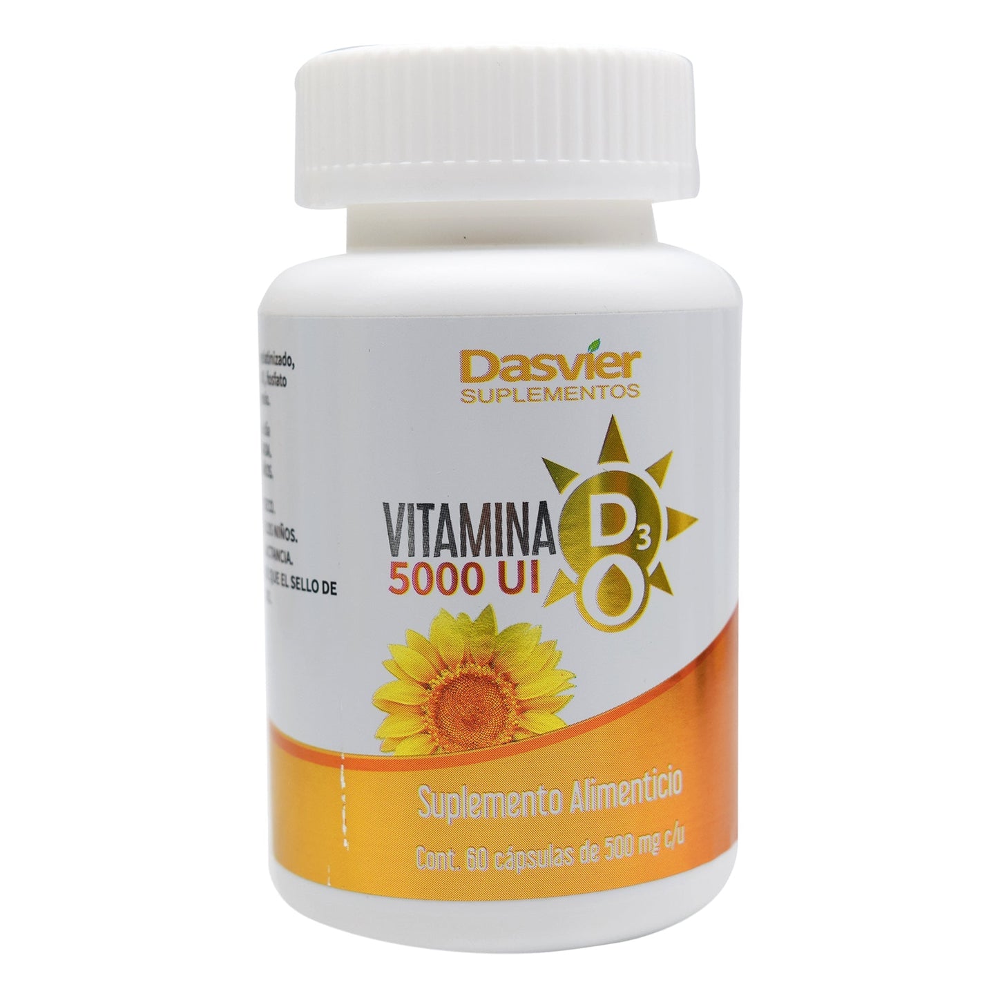 Vitamina D 5000 U 60 Cápsulas (DASVIER)