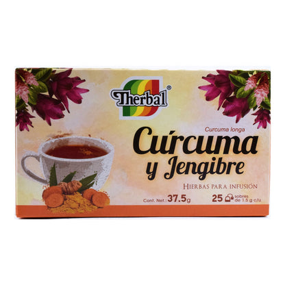 Te De Curcuma Y Jengibre 25 Sob (THERBAL)
