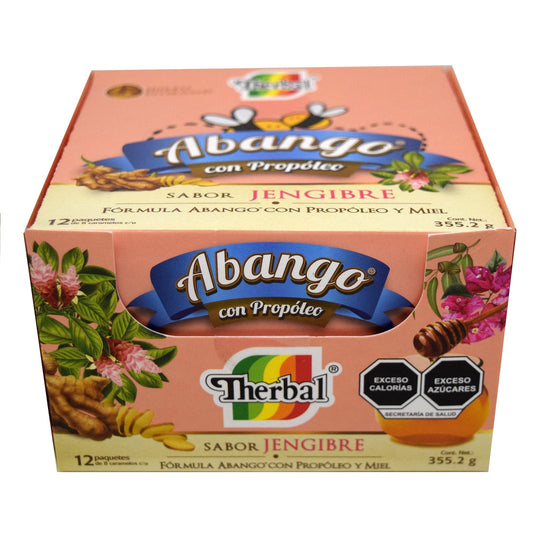 Caramelo Abango Con Jengibre 29.6 G (Paquete 12) (THERBAL)