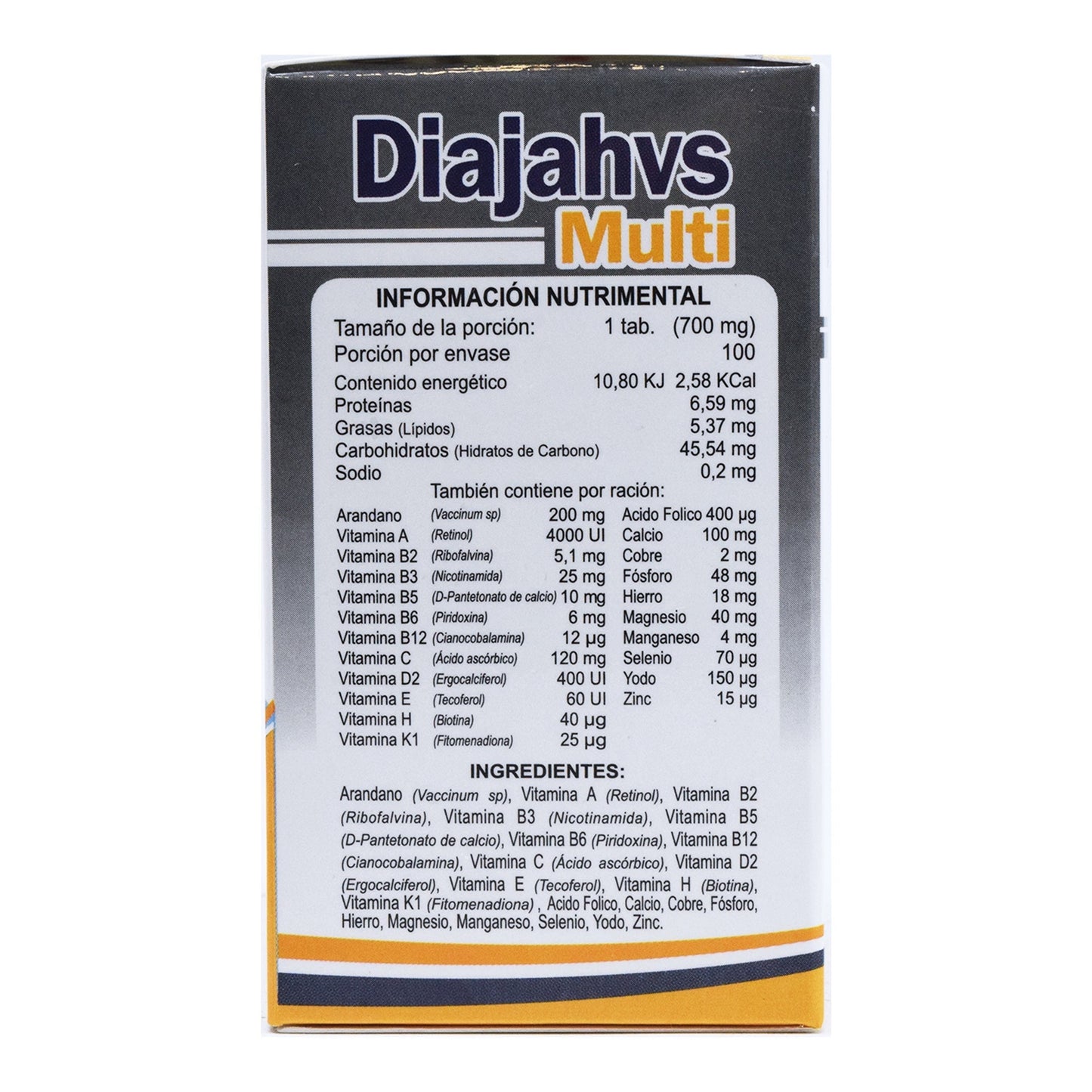 Diajahvs Multi 100 Tabletas (NATURAL JAHVS)