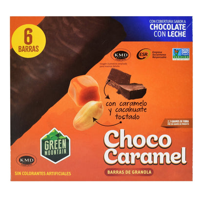 Barra De Granola Con Caramelo Y Chocolate 180 G (Paquete 6) (GREEN MOUNTAIN)