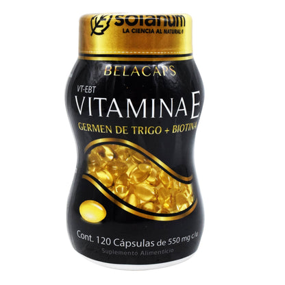Vitamina E Con Biotina 120 Cápsulas (SOLANUM)