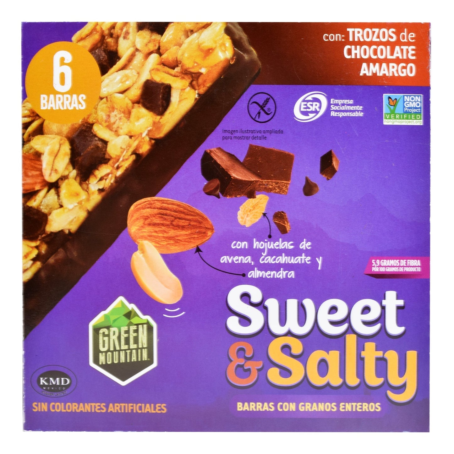 Barra De Granos Enteros 150 G (Paquete 6) (GREEN MOUNTAIN)