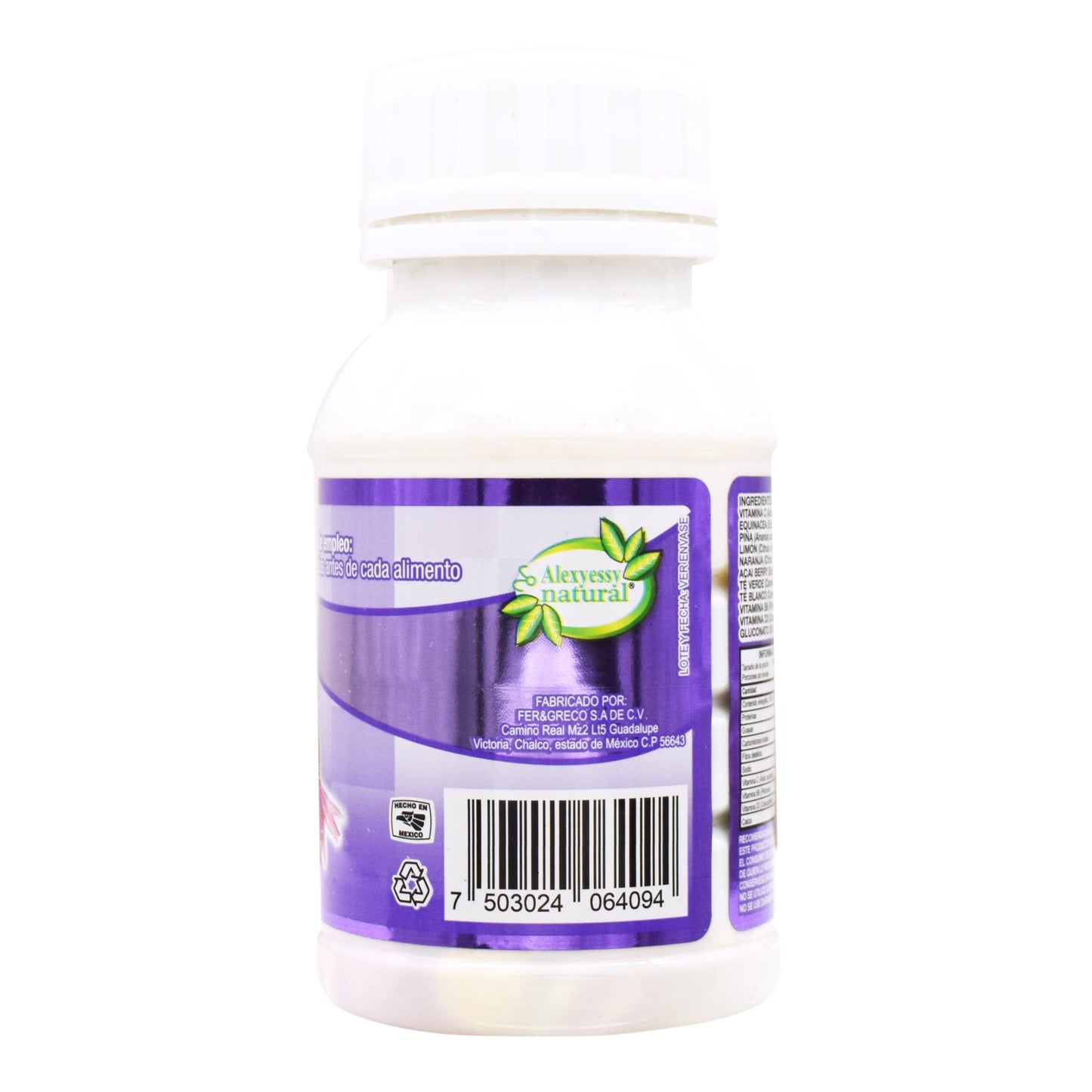 Vitamina C Con Equinacea  200 Tabletas (ALEXYESSY NATURAL)