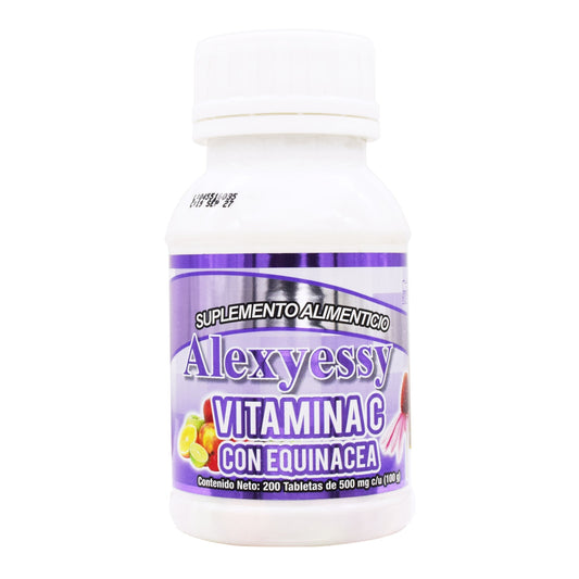 Vitamina C Con Equinacea  200 Tabletas (ALEXYESSY NATURAL)