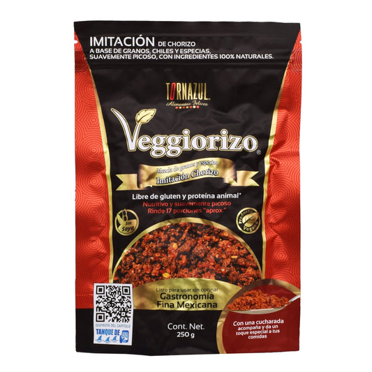 Chorizo Rojo 250 G (VEGGIORIZO)