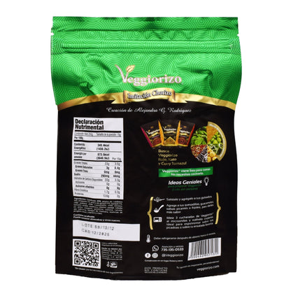 Chorizo Verde 250 G (VEGGIORIZO)