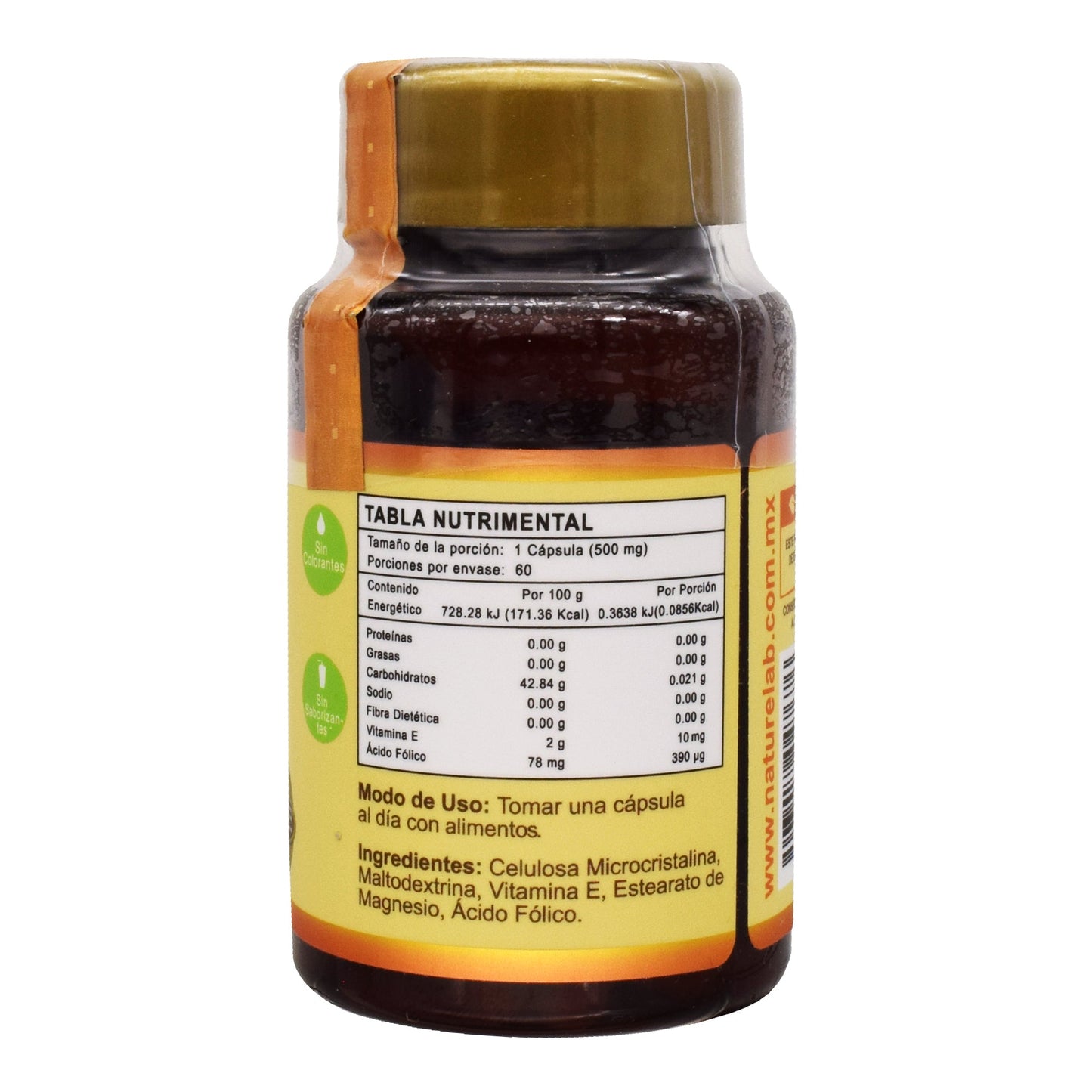 Acido Folico Con Vit E 60 Cápsulas (NATURELAB)
