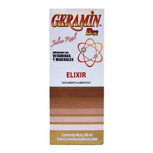 Geramin B12 Elixir Vigorizante 340 Mililitros (B.Q.M)