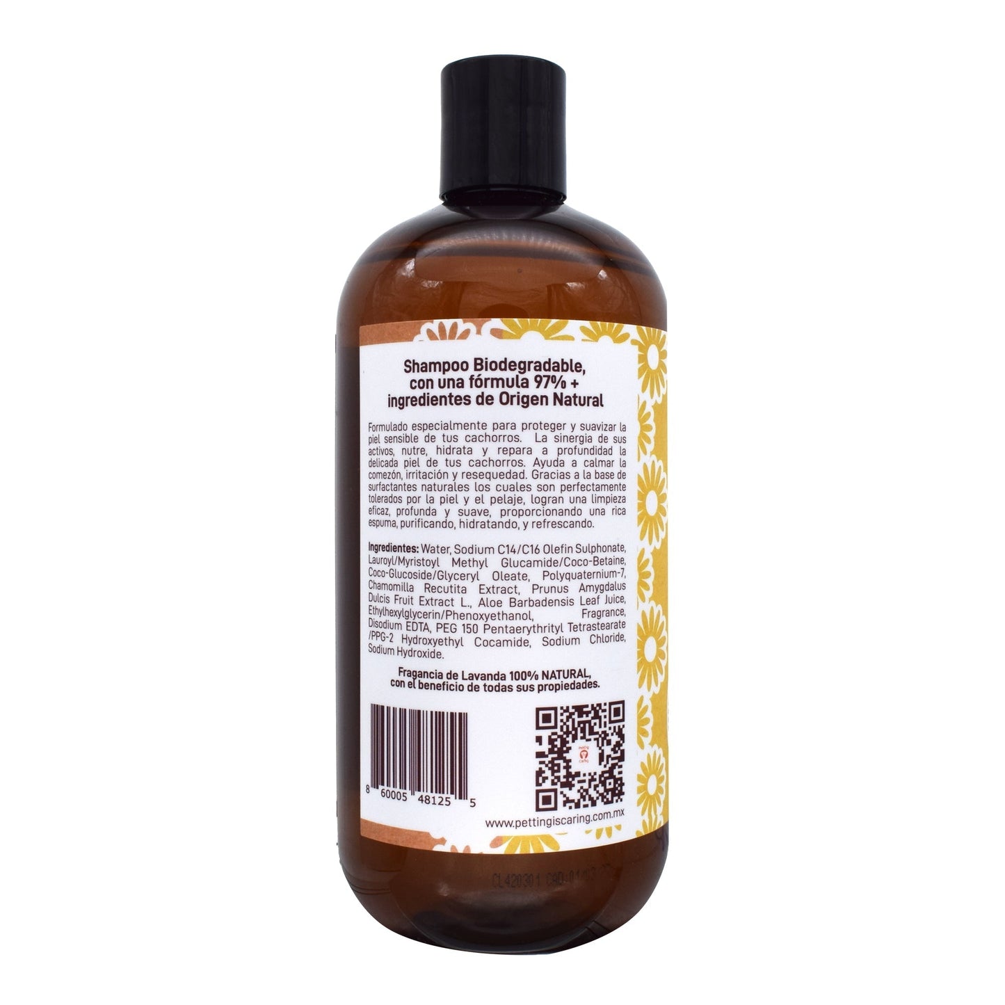 Shampoo Extracto De Manzanilla Para Perro 480 Mililitros (PETTING IS CARING)