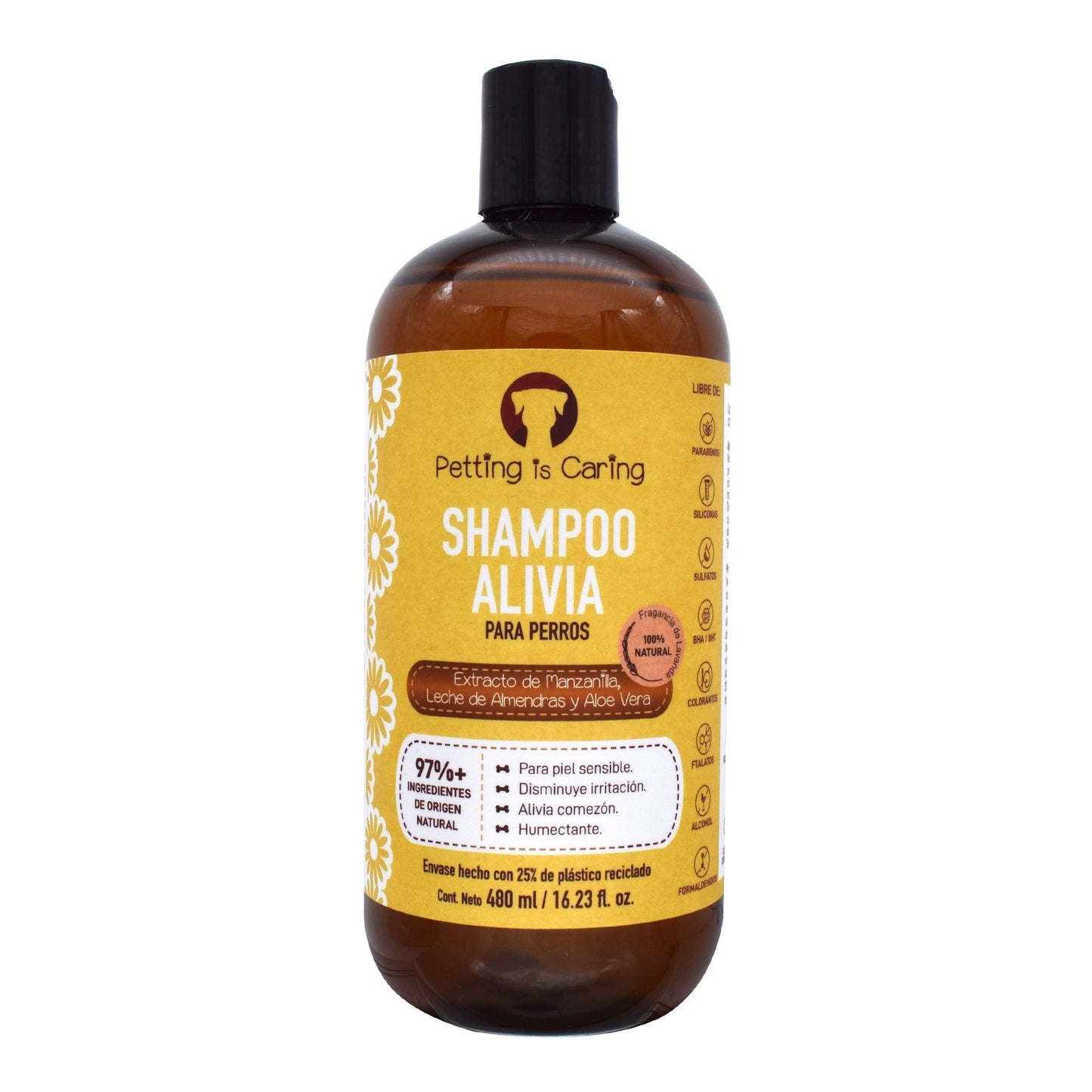 Shampoo Extracto De Manzanilla Para Perro 480 Mililitros (PETTING IS CARING)