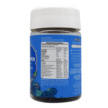 Gomitas Multi Para Hombre Mora Azul 216 G (HEALLY)
