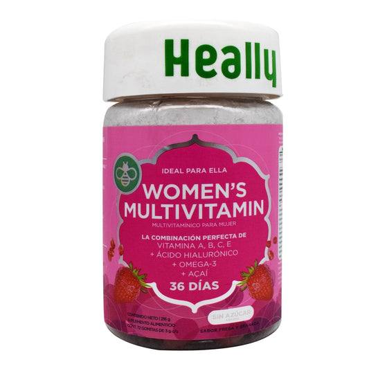 Gomitas Multi Para Mujer Fresa Granada 216 G (HEALLY)