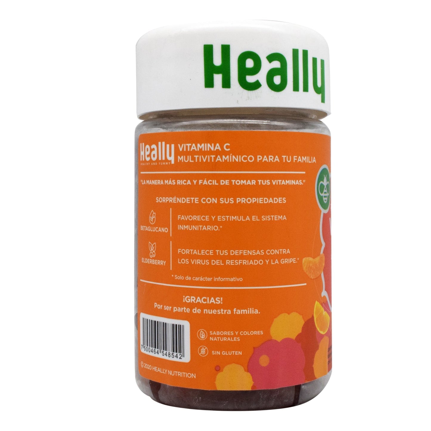 Gomitas De Vitamina C Mandarina Naranja 216 G (HEALLY)