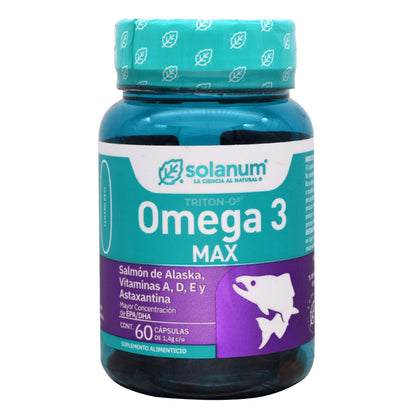 Omega 3 Max 60 Cápsulas (SOLANUM TURQUESA)