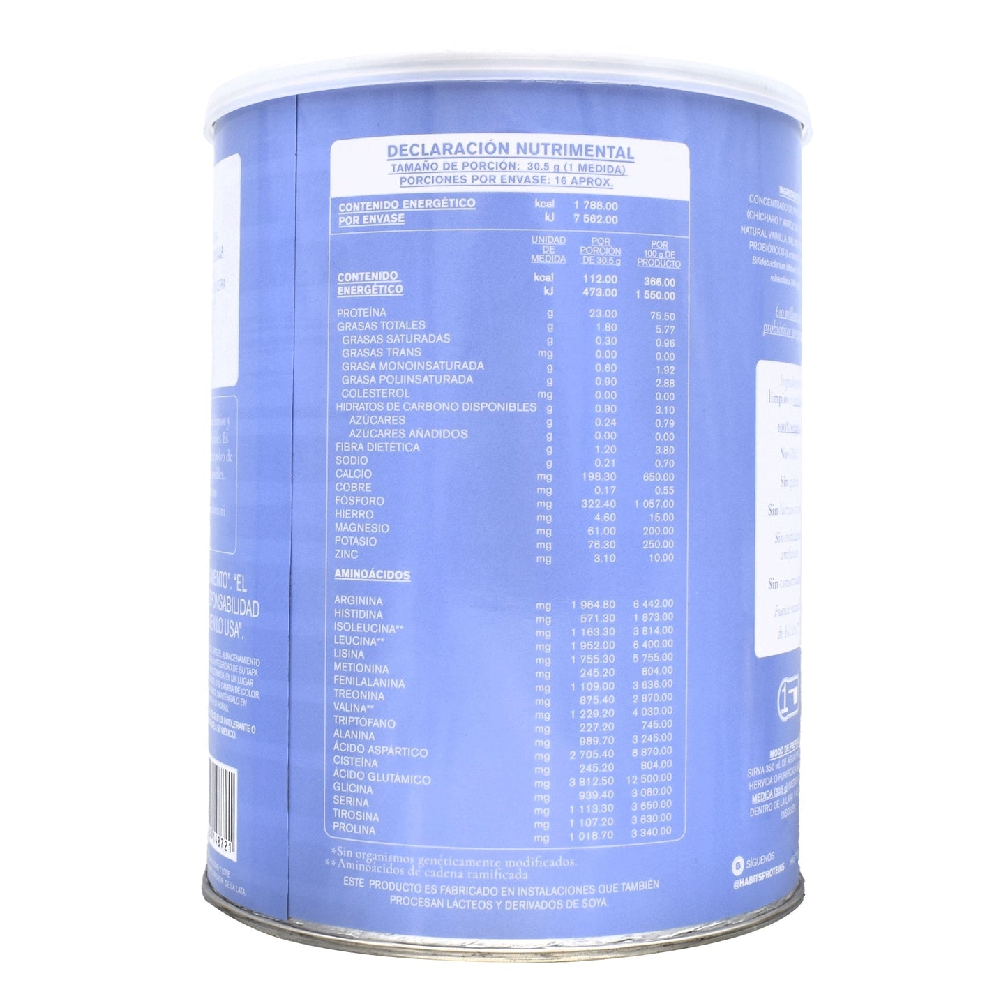 Proteina Vegana Vainilla 488 G (HABITS)