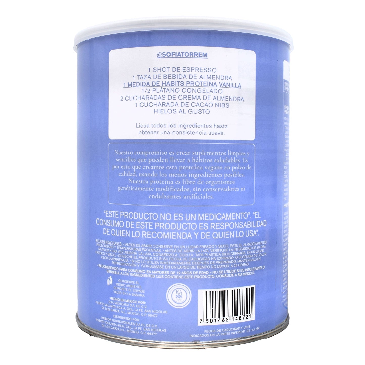 Proteina Vegana Vainilla 488 G (HABITS)