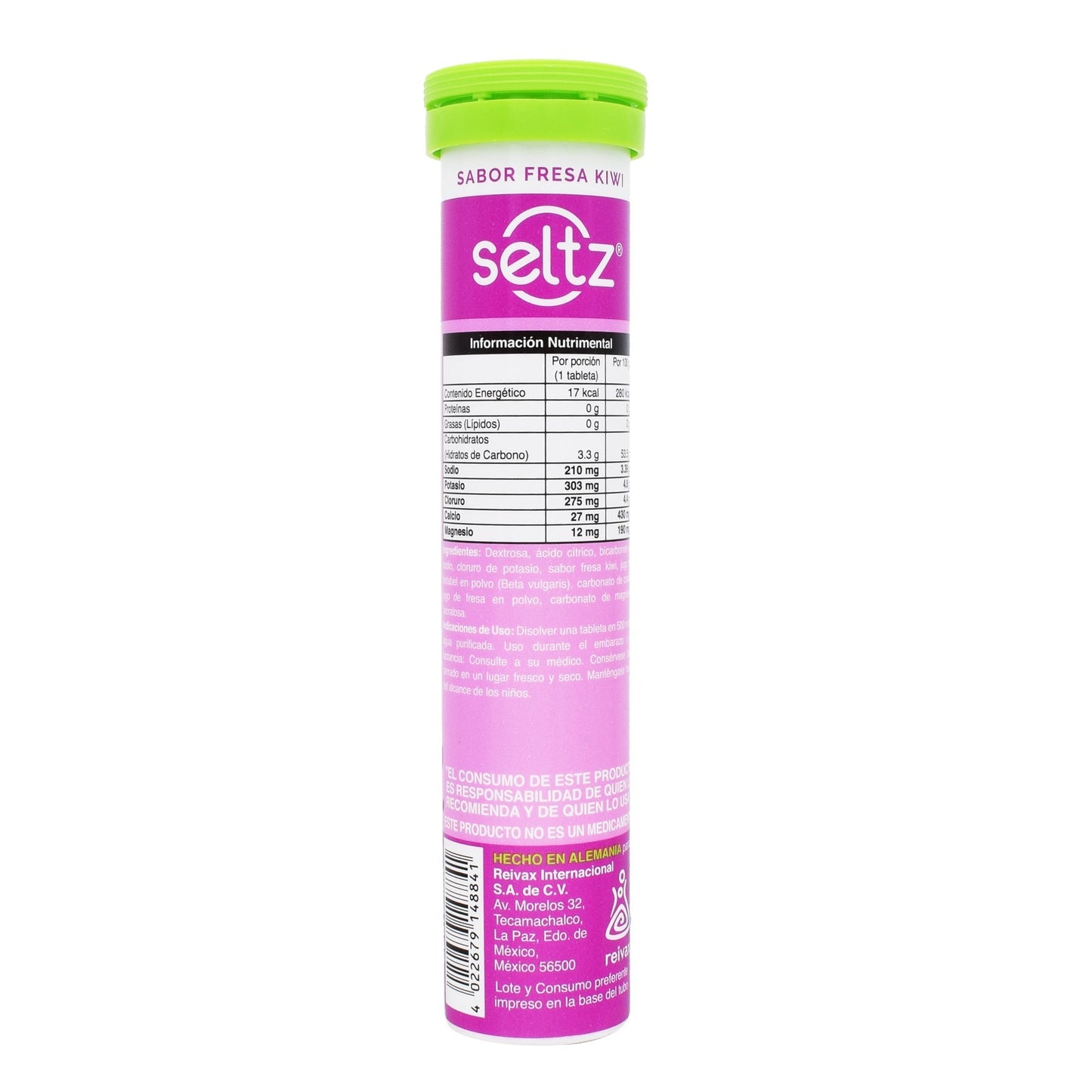 Electrolitos  Fresa Kiwi 13 Tabletas (SELTZ)