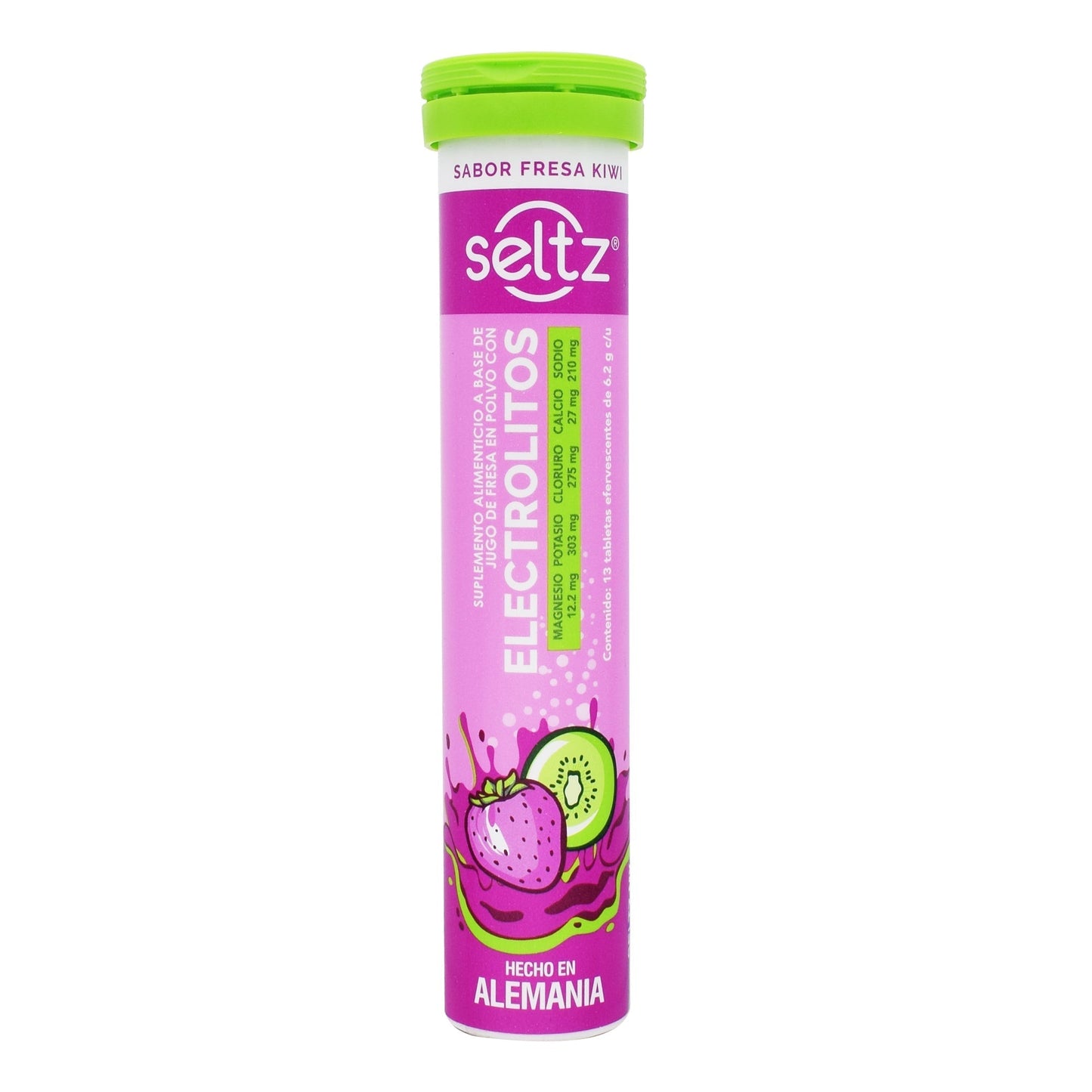 Electrolitos  Fresa Kiwi 13 Tabletas (SELTZ)