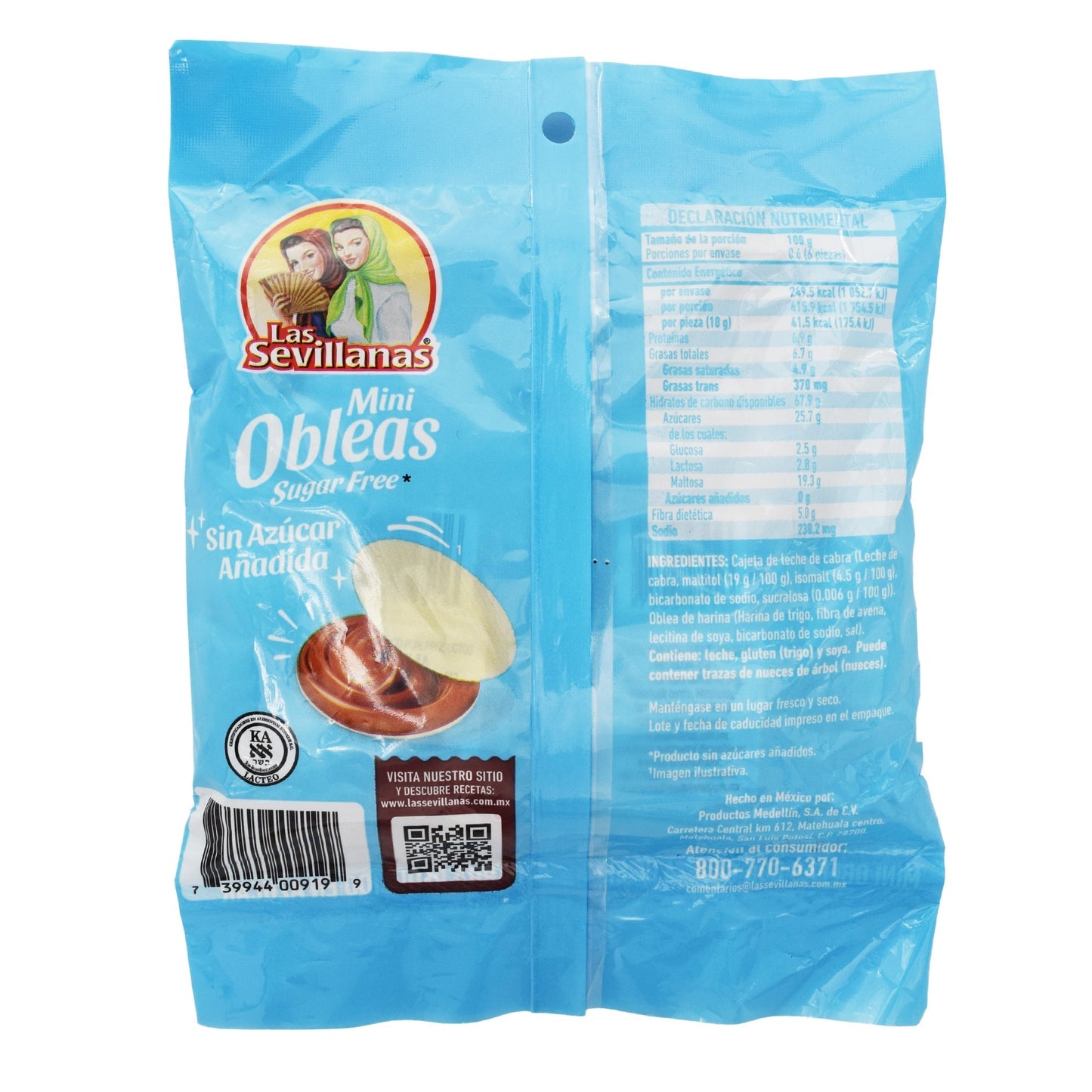 Mini Obleas Sugar Free 60 G (LAS SEVILLANAS)