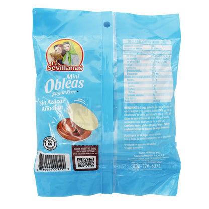 Mini Obleas Sugar Free 60 G (LAS SEVILLANAS)