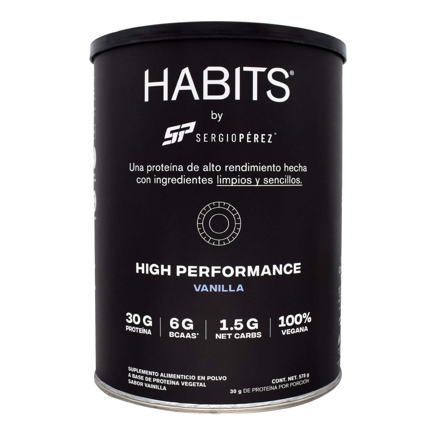 Proteina Vegetal High Performance Vainilla 578 G (HABITS)