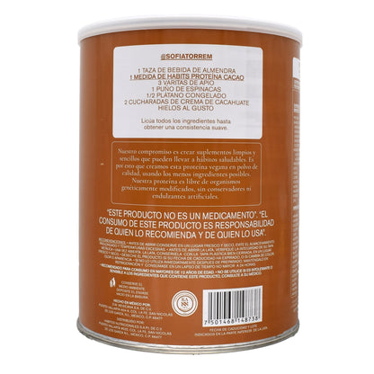 Proteina Vegana  Cacao 488 G (HABITS)