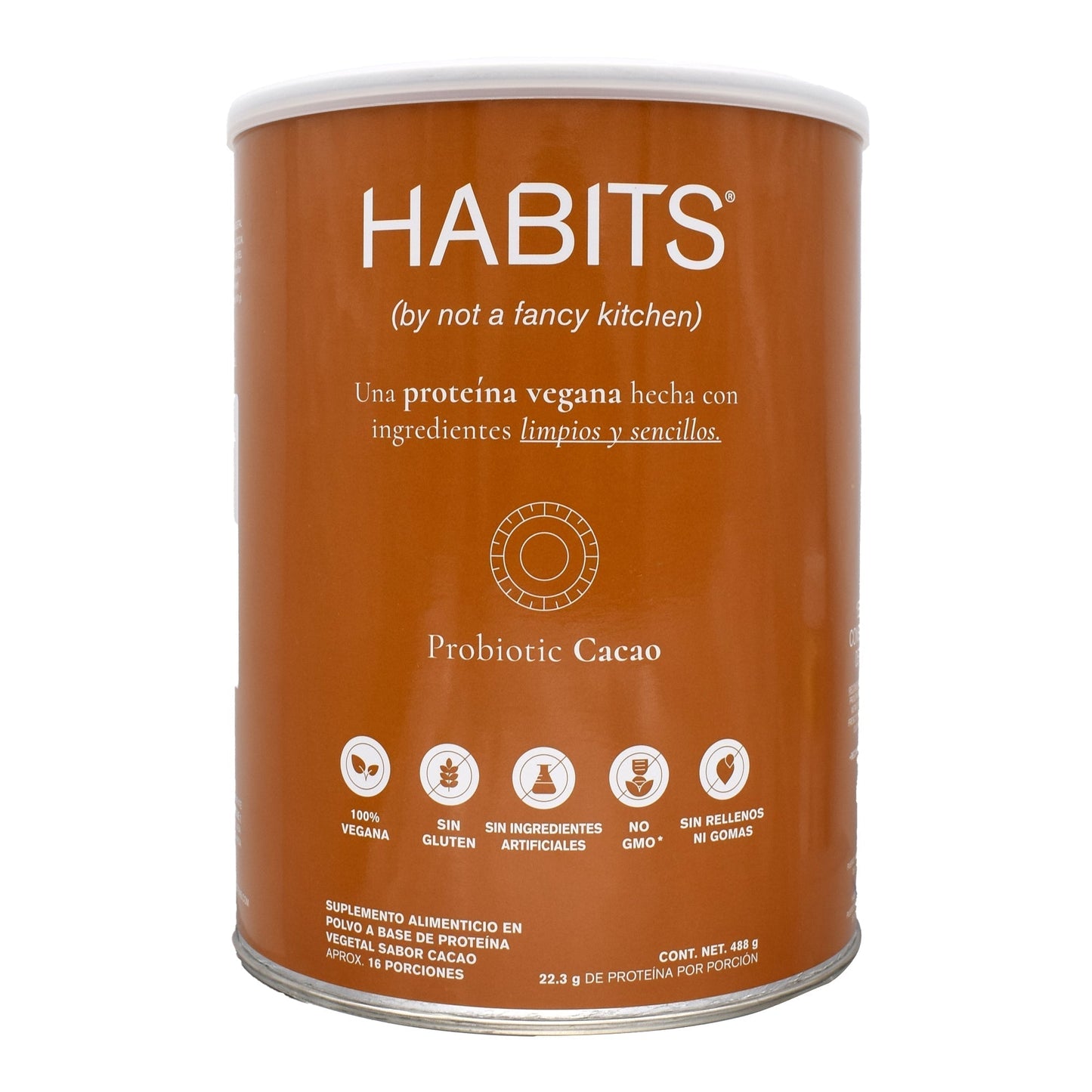 Proteina Vegana  Cacao 488 G (HABITS)