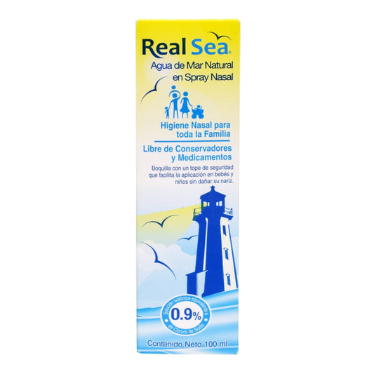 Spray Nasal Agua De Mar 100 Mililitros (REAL SEA)
