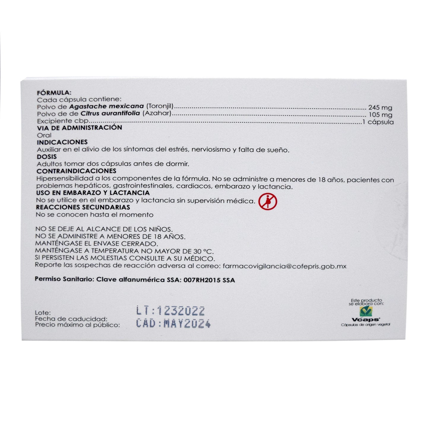 Relazher 30 Cápsulas (VERT PHARMA)