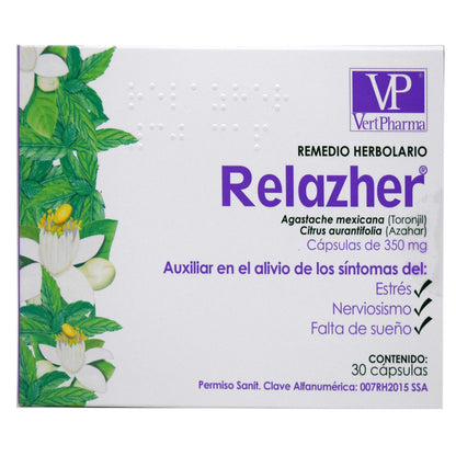 Relazher 30 Cápsulas (VERT PHARMA)