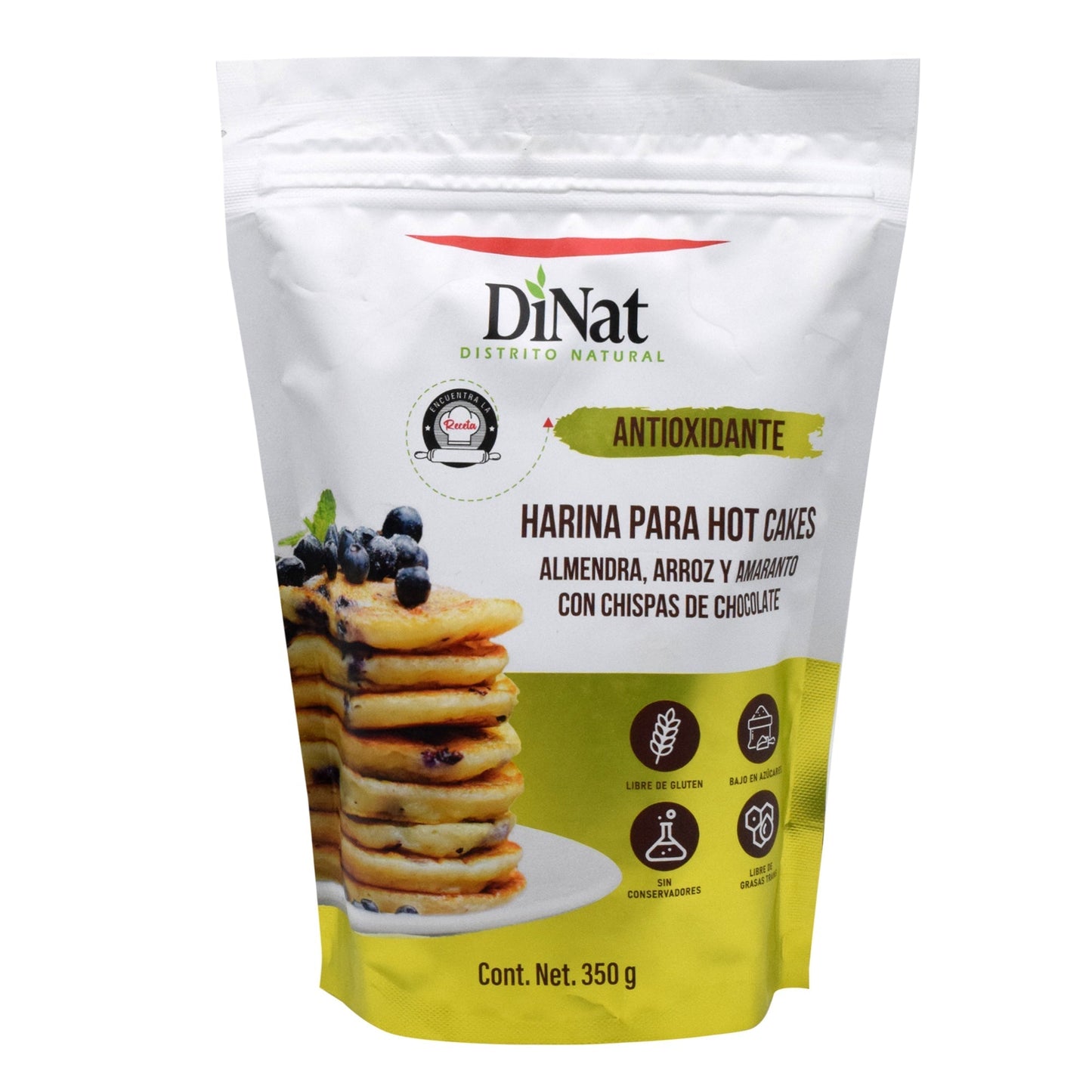 Harina Para Hot Cakes Con Chispas De Chocolate 350 G (DINAT)