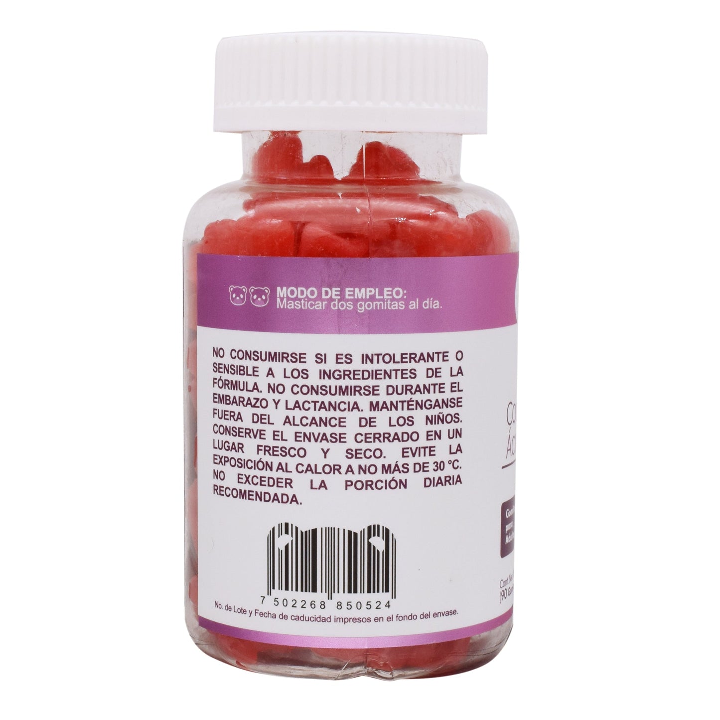 Gomitas Biotina Colageno Acido Hialuronico 90 Gomitas (VITAGUMMY)