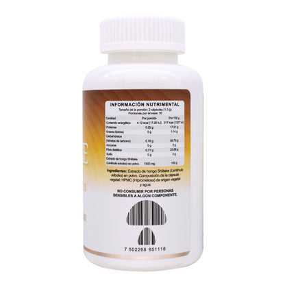 Shiitake 60 Cápsulas (MUSROOM)