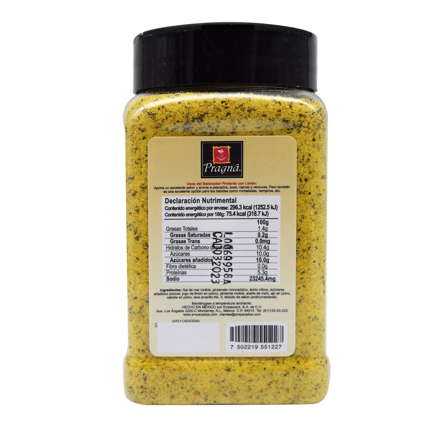 Sazonador Pimienta Limon 393 G (PRAGNA)