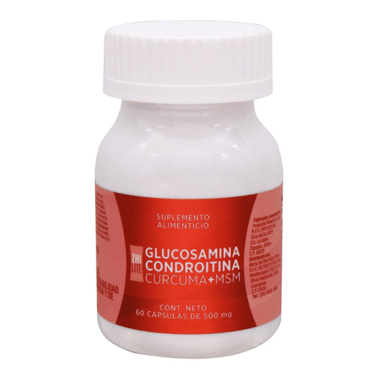 Glucosamina Condroitina Curcuma Msm 60 Cápsulas (ZHI LITE)