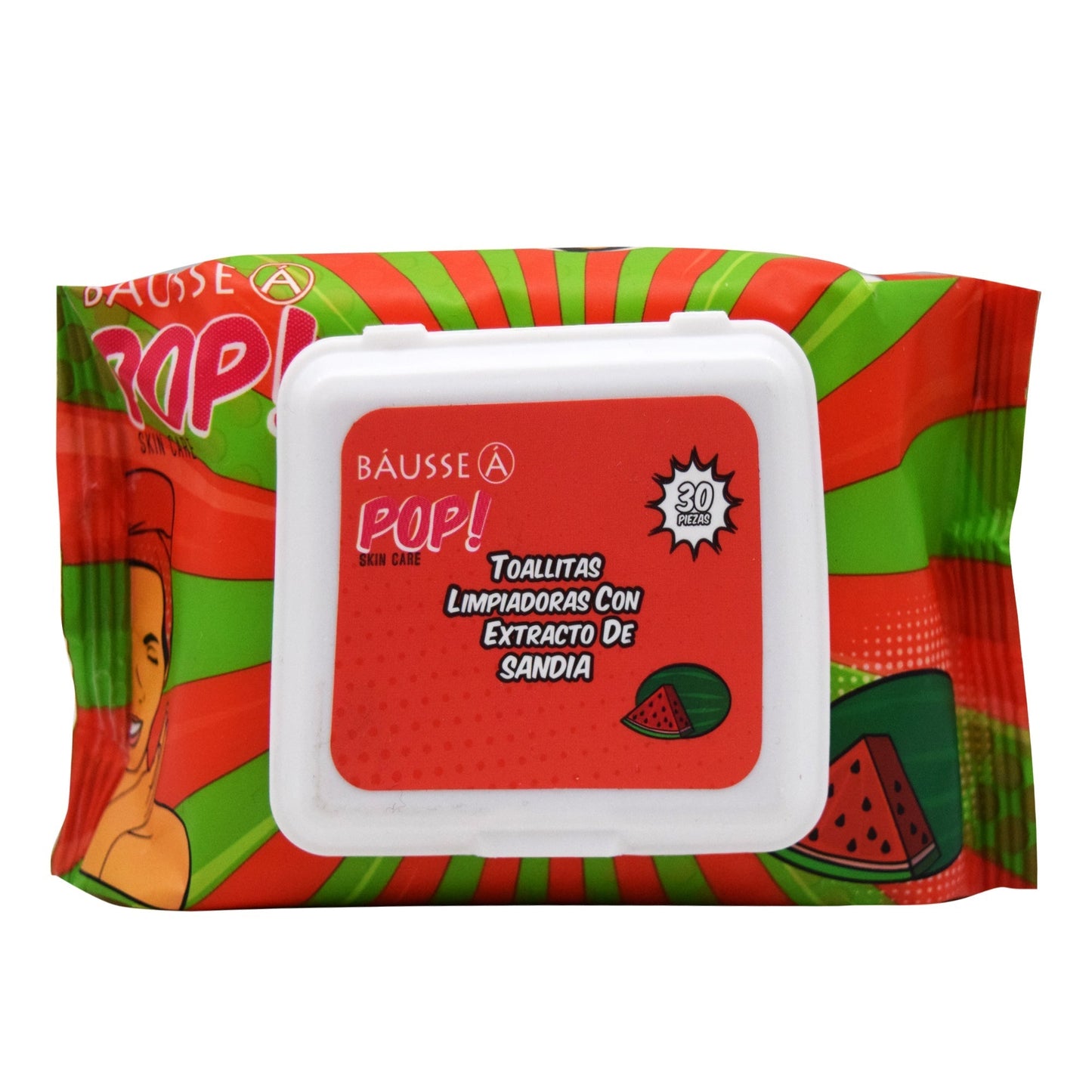 Toallita Desmaquillante Sandia 30 Pza (BAUSSE POP)