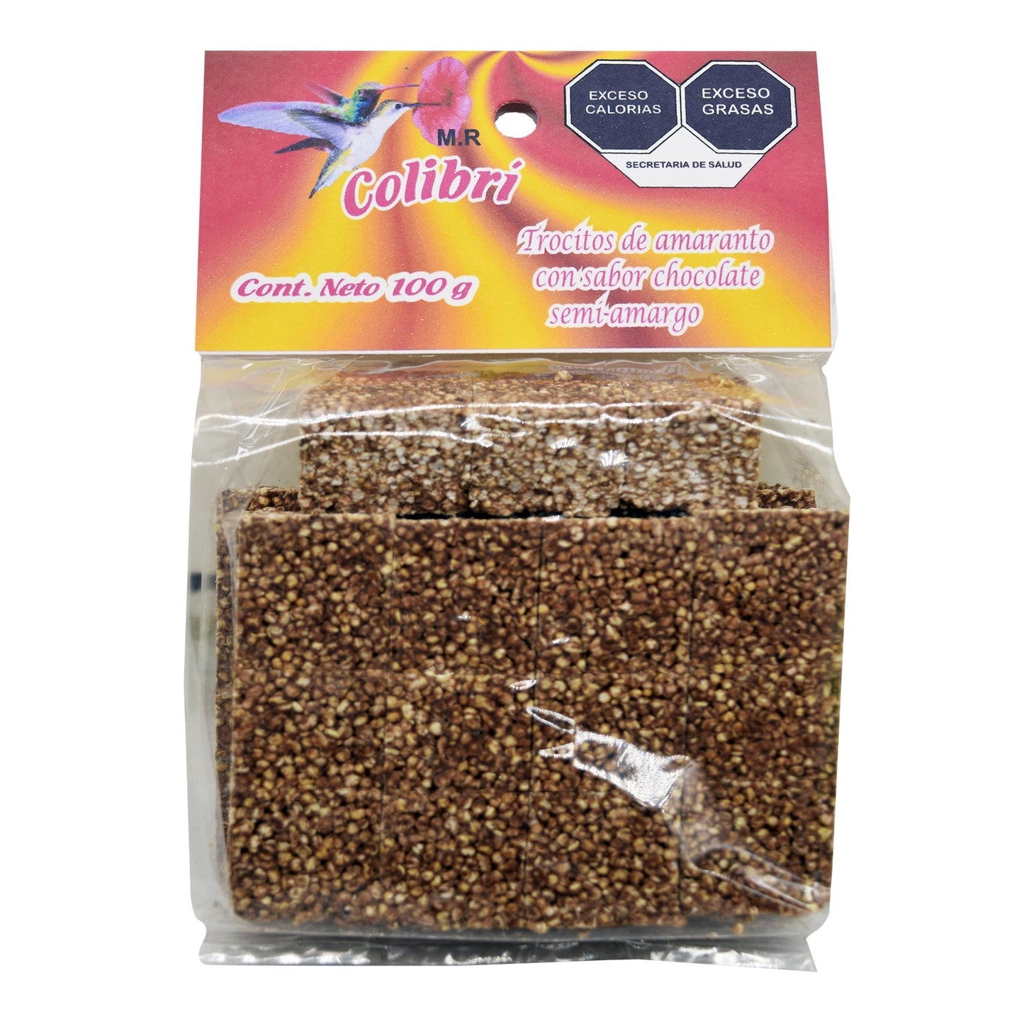 Trocitos De Amaranto Choc Semiamargo 100 G (COLIBRI)