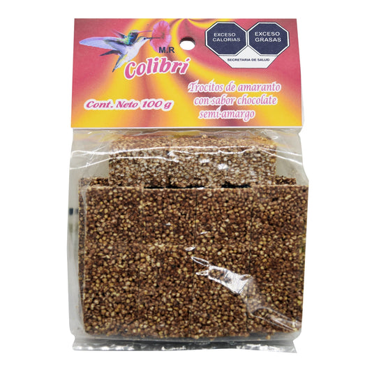 Trocitos De Amaranto Choc Semiamargo 100 G (COLIBRI)