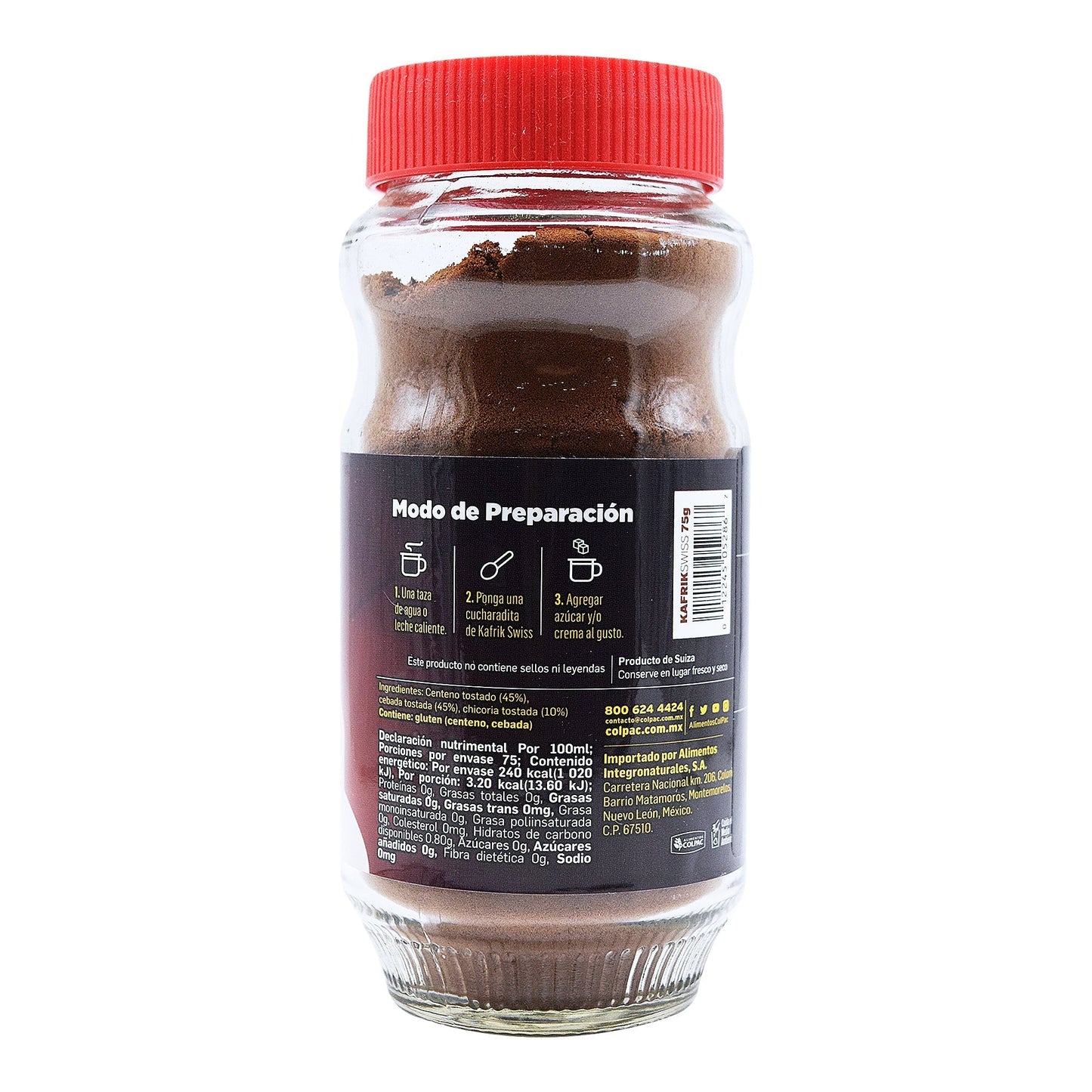 Cafe Kafrik Swiss 75 G (COLPAC)